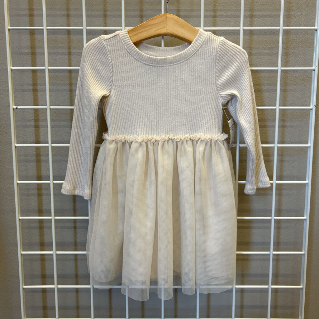 Cat & Jack Sparkle Tulle LS Dress - 2T
