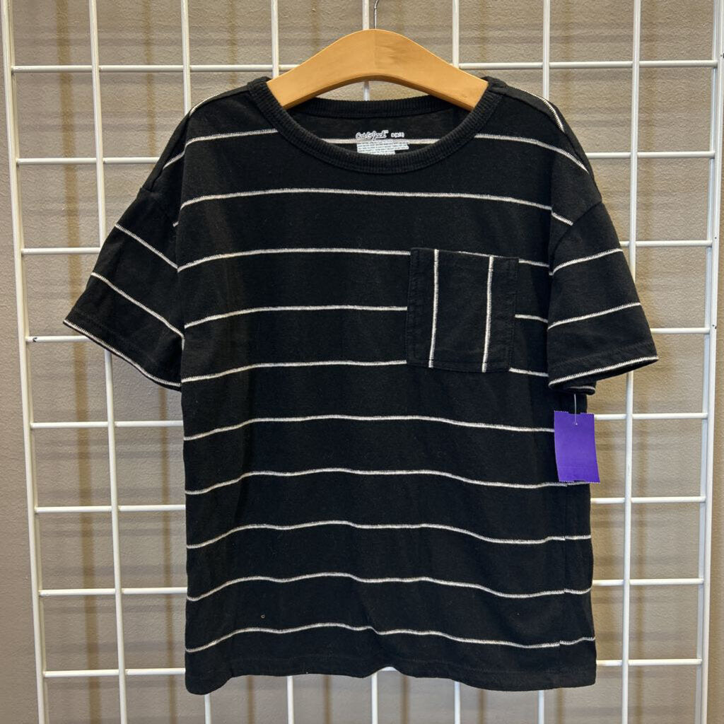 Cat & Jack Stripe Pocket SS Tee - 6/7
