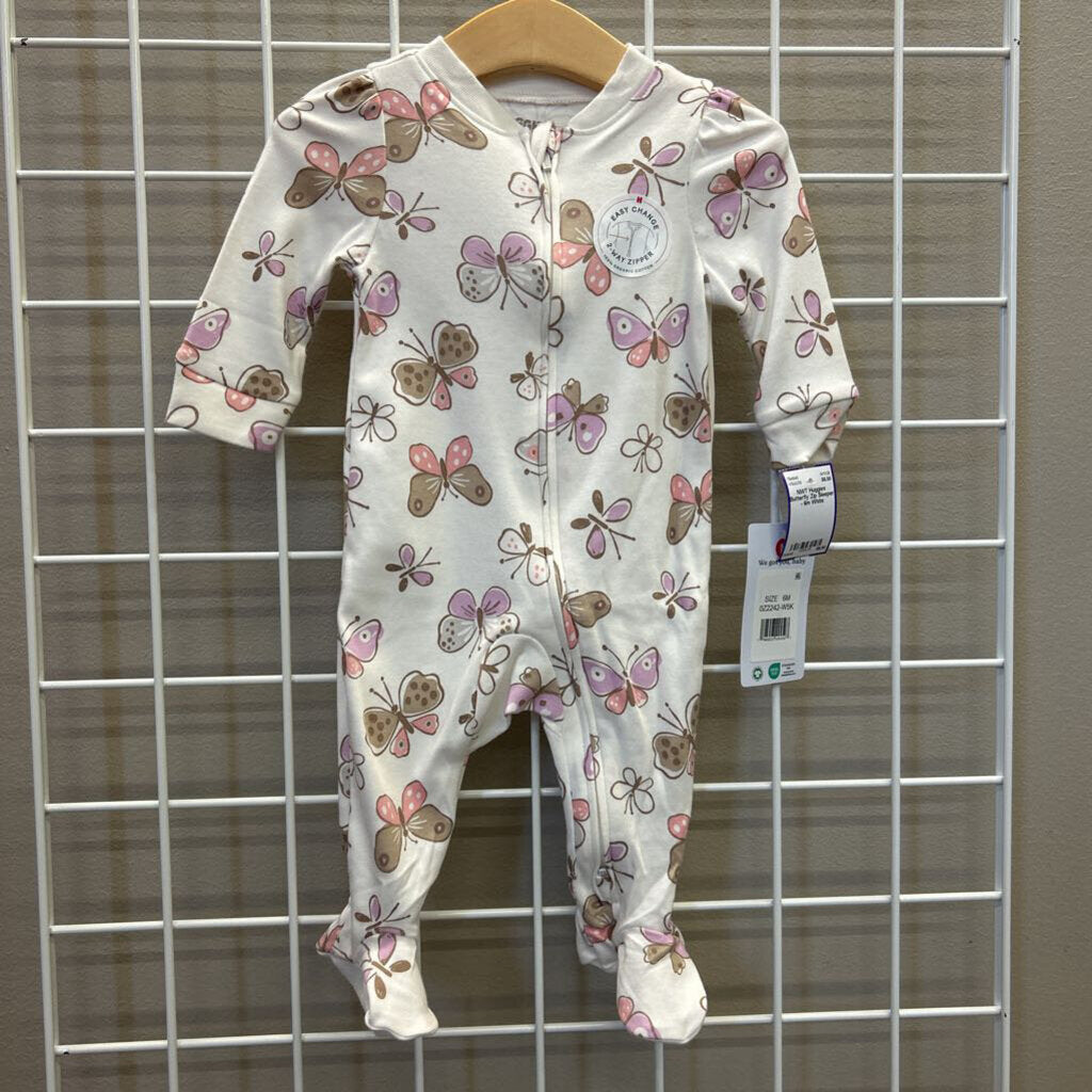 NWT Huggies Butterfly Zip Sleeper - 6m