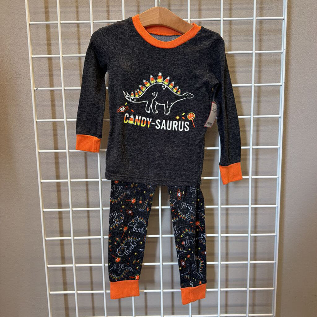Trick or Sleep Candy-Saurus Pjs - 4T