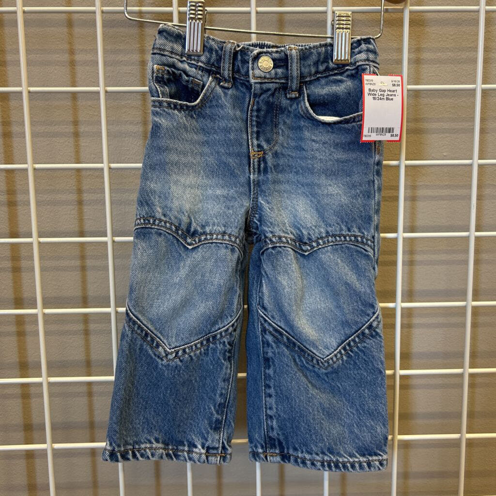 Baby Gap Heart Wide Leg Jeans - 18/24m