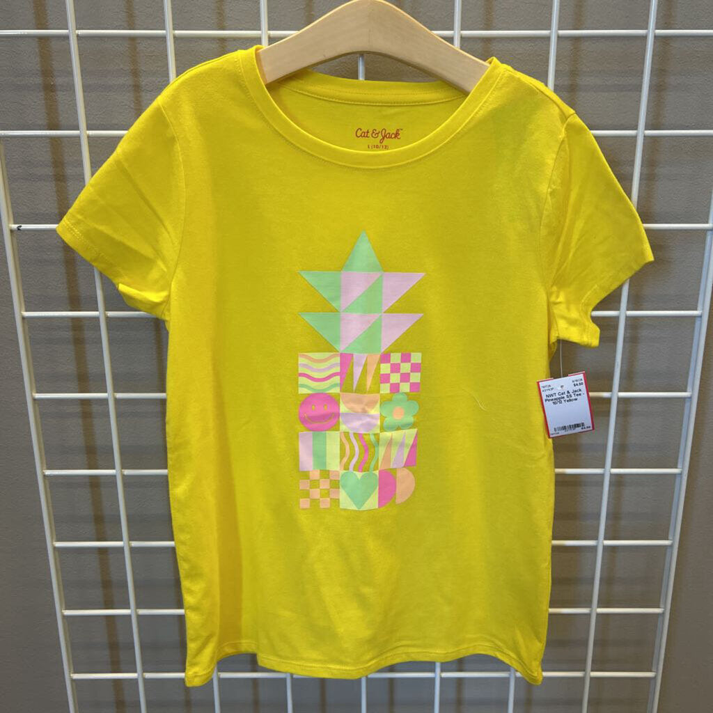 NWT Cat & Jack Pineapple SS Tee - 10/12