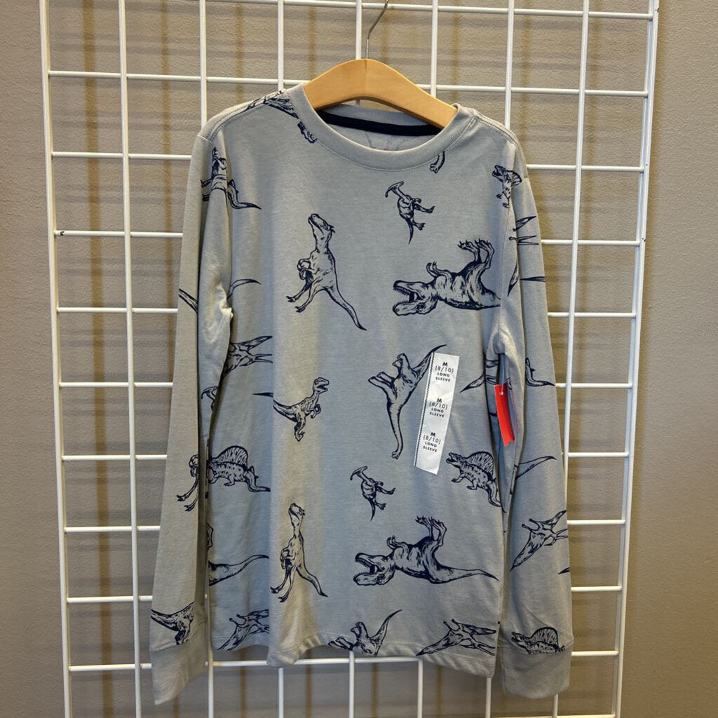 NWT Cat & Jack Dino LS Tee - 8/10