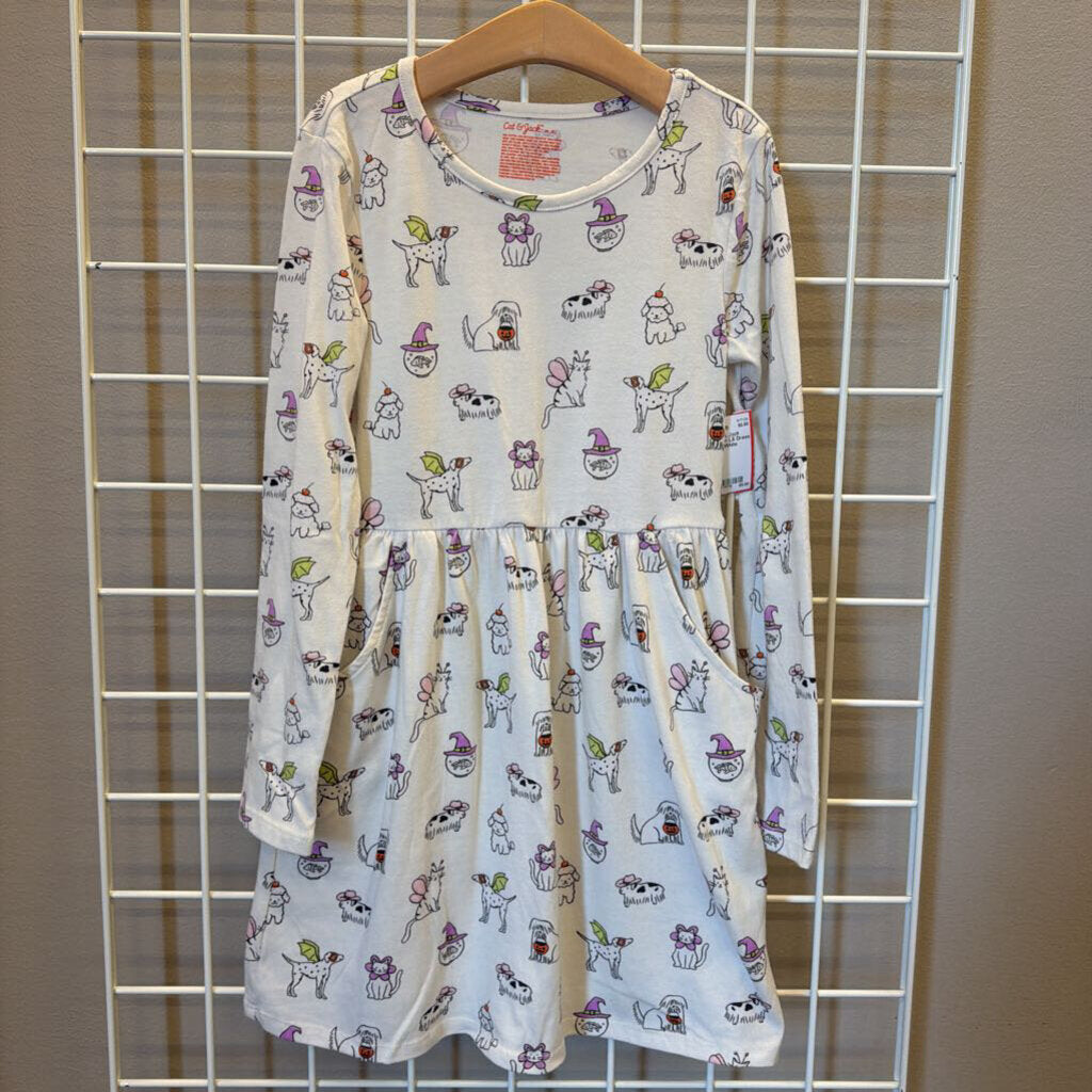 Cat & Jack Halloween LS Dress - 8