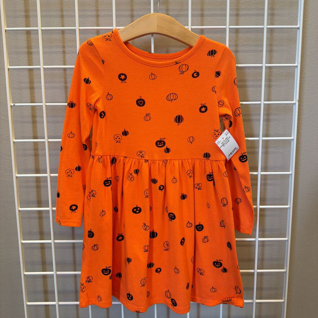 Cat & Jack Pumpkin LS Dress - 5T