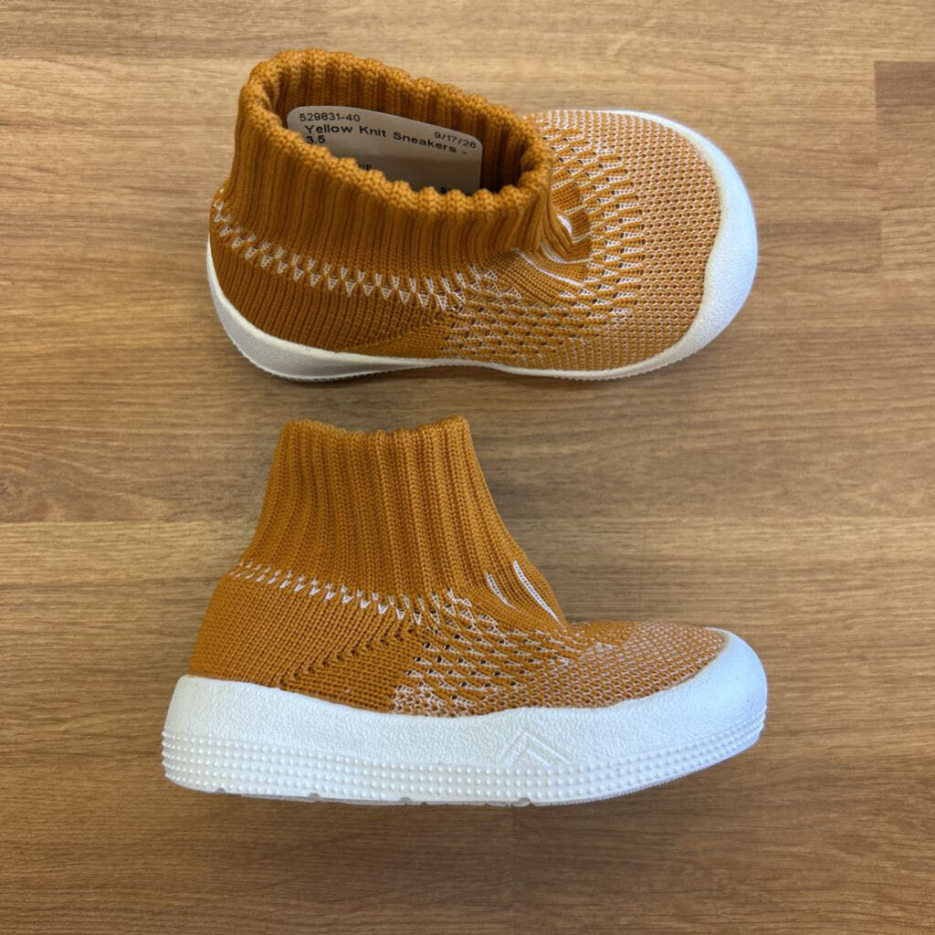 Yellow Knit Sneakers - 3.5