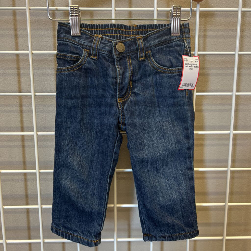 Old Navy Fleece Lined Jeans - 12/18m