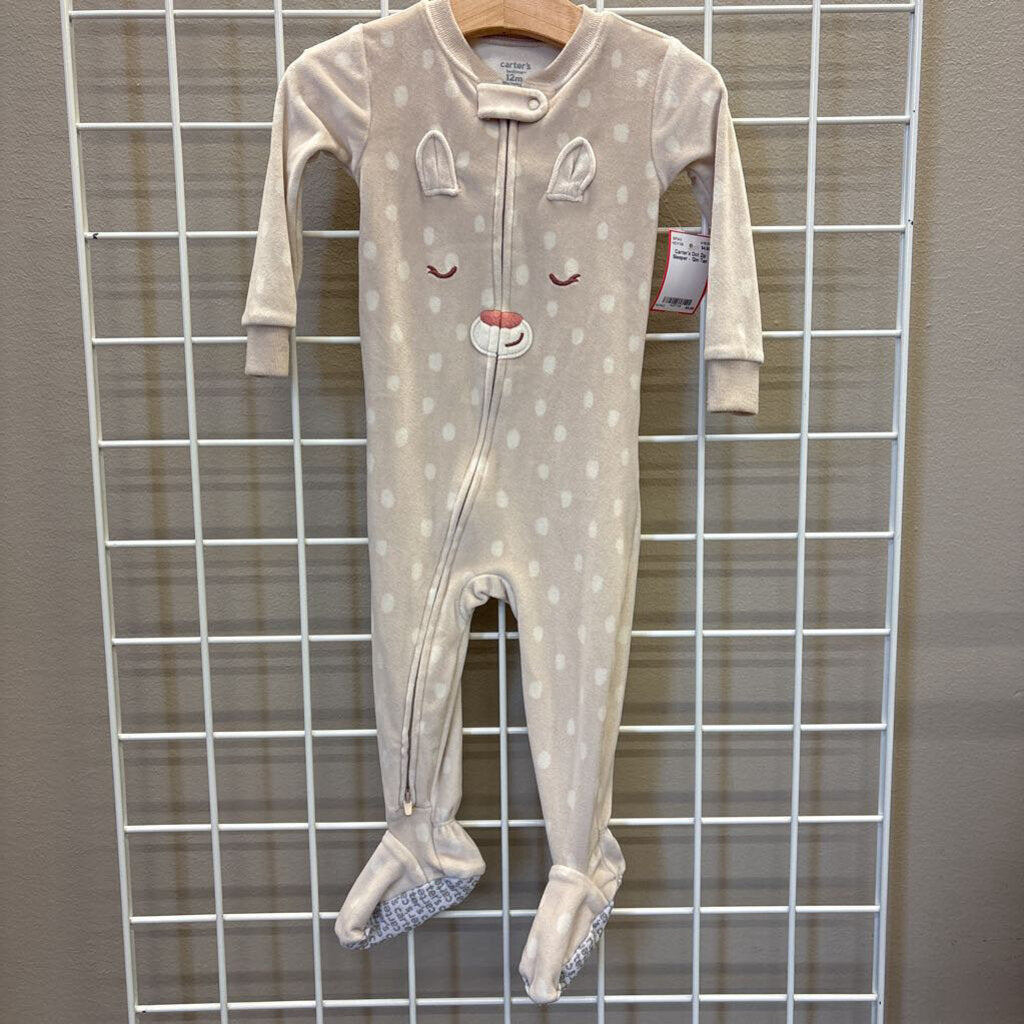 Carter's Dot Zip Sleeper - 12m