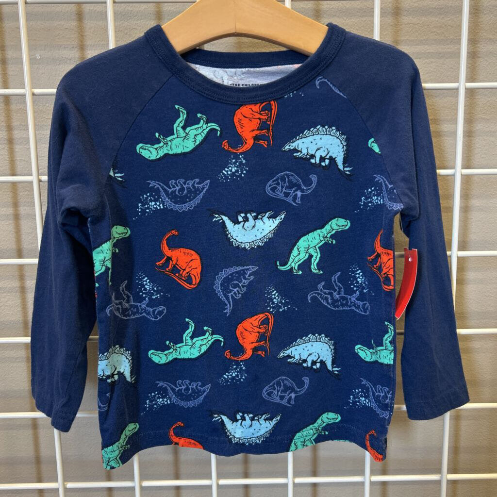 Children's Place Dino LS Tee - 2T