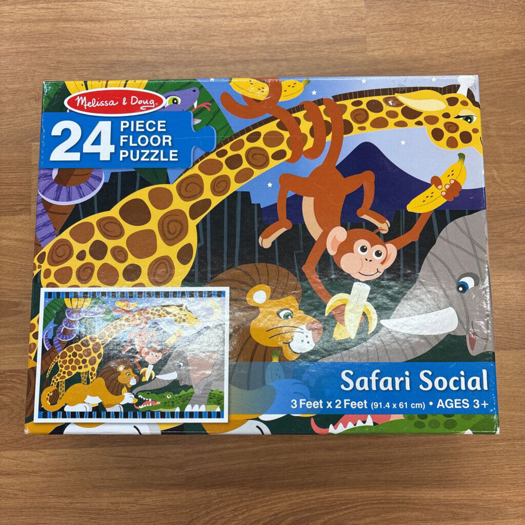Melissa & Doug 24pc Floor Puzzle - Safari Social