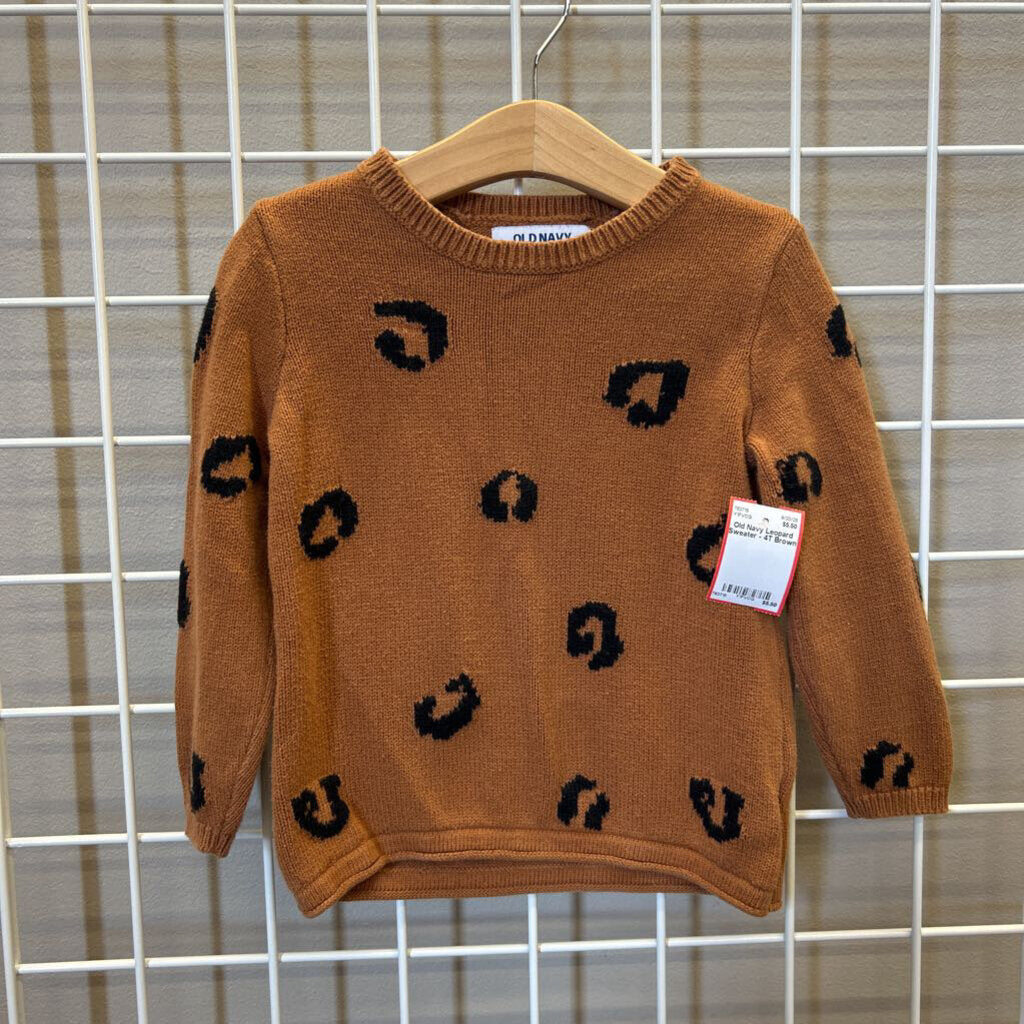 Old Navy Leopard Sweater - 4T