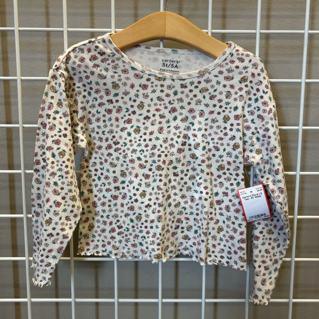 Carter's Floral LS Tee - 5T