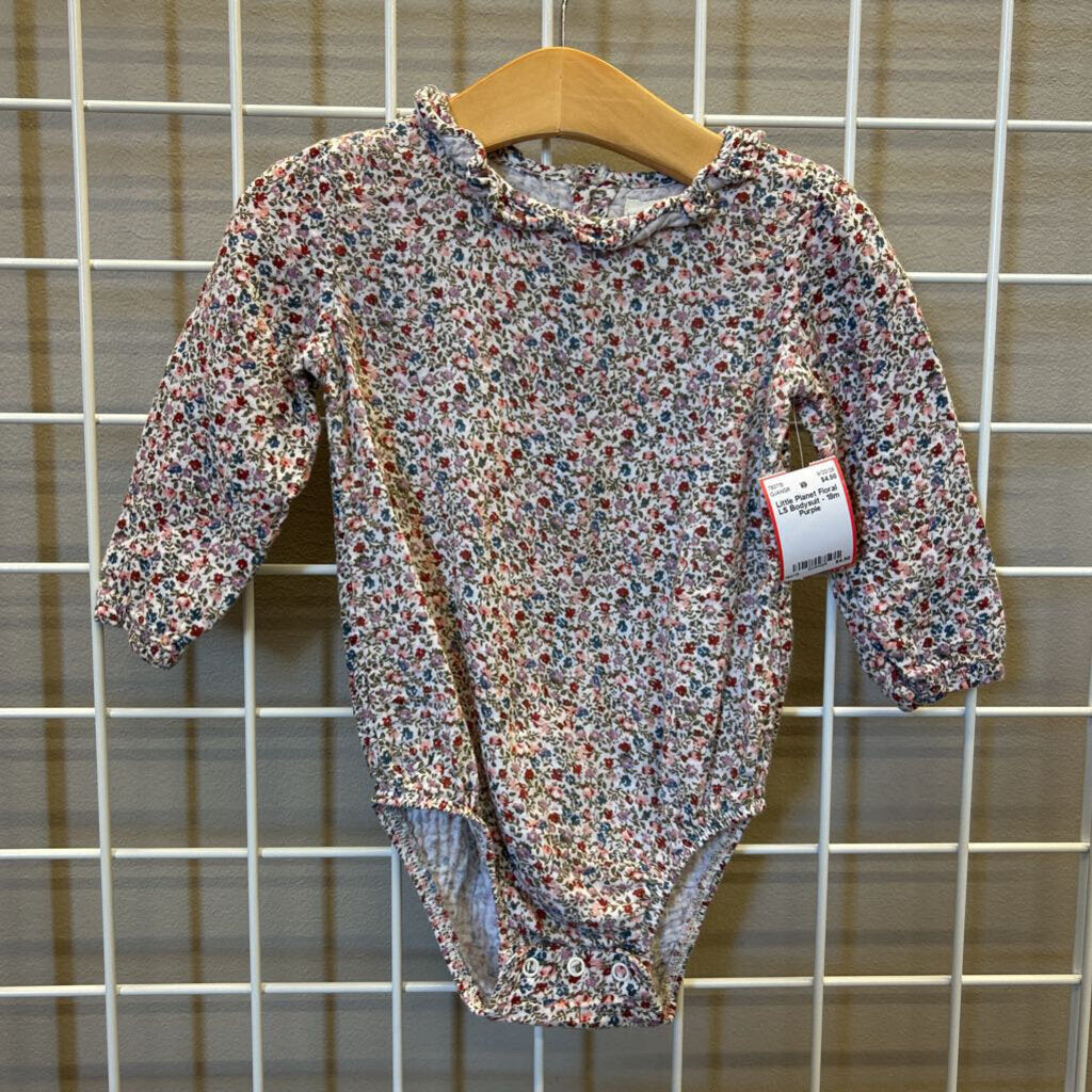 Little Planet Floral LS Bodysuit - 18m