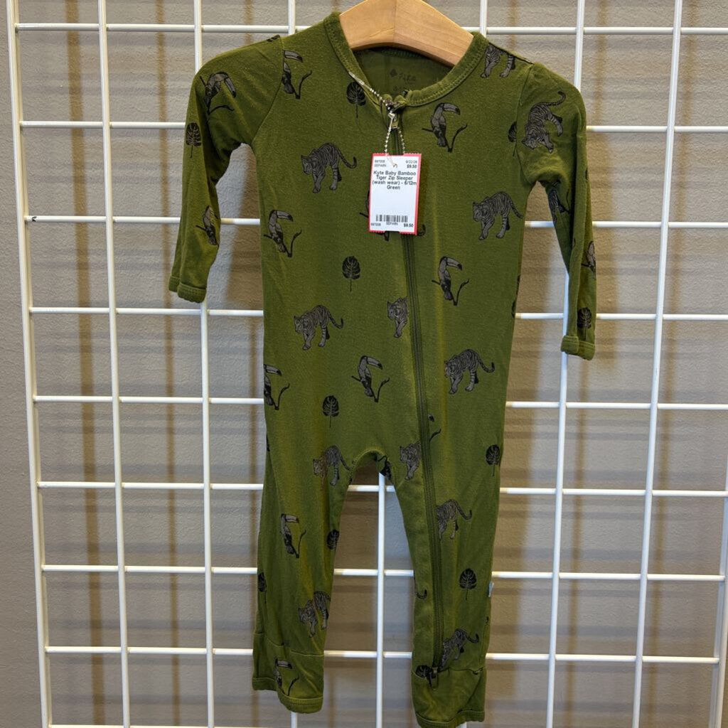Kyte Baby Bamboo Tiger Zip Sleeper (wash wear) - 6/12m