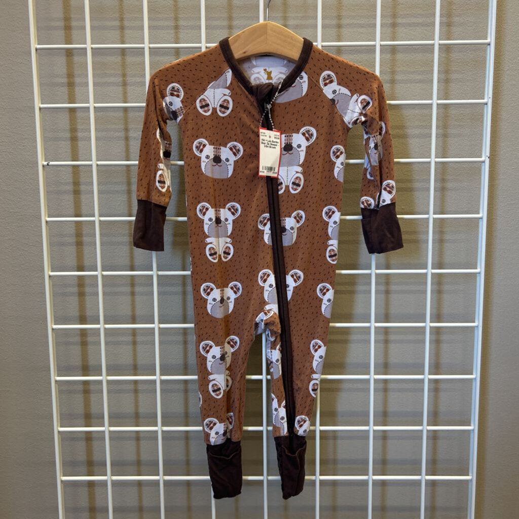 Kiki + Lulu Bambo Bear Zip Sleeper - 3/6m