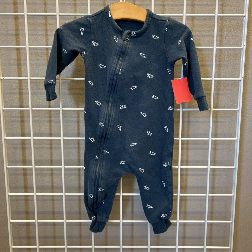 Miles the Label Shoe Zip LS Romper - 9m