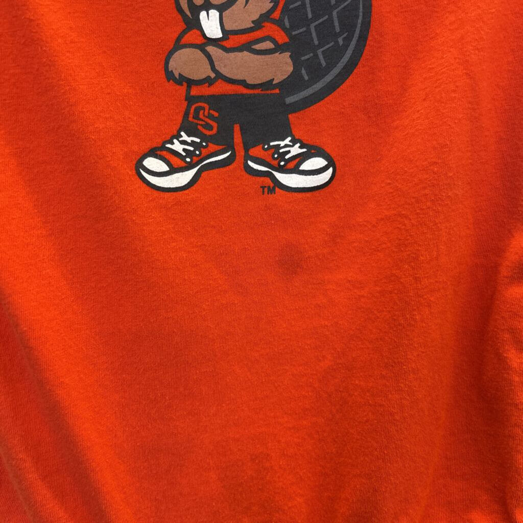NCAA Oregon State Beaver SS Onesie - 12m (oil stain)
