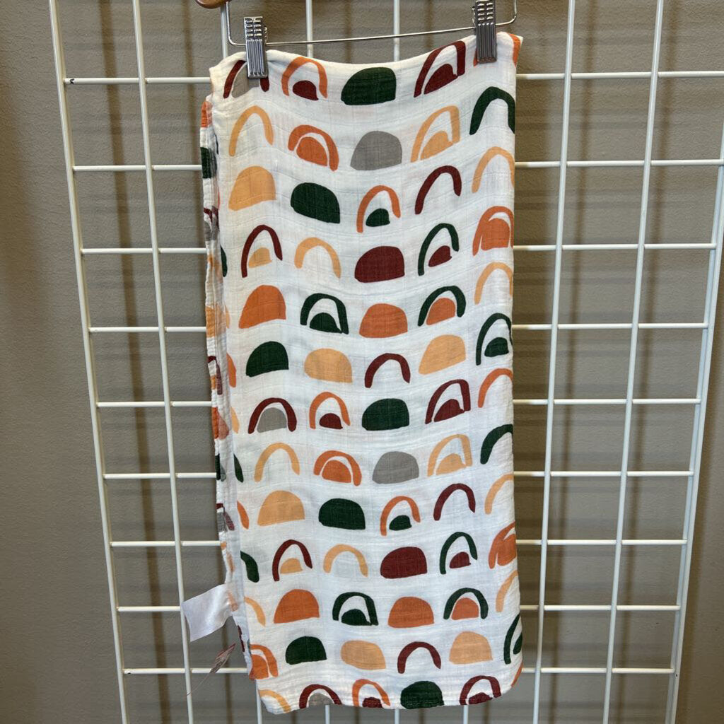 Nightingale Rainbow Muslin Swaddle Blanket