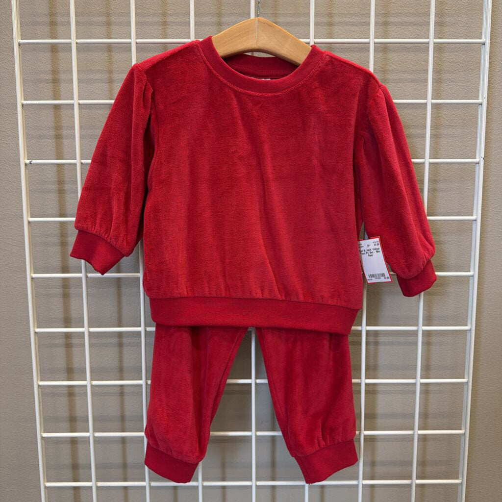Cat & Jack Velour Two Pc Set - 18m