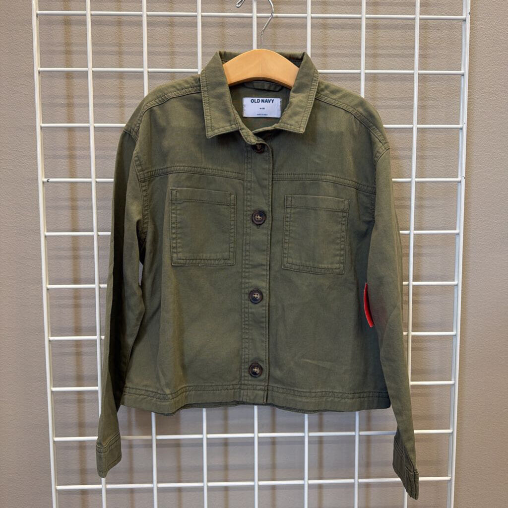 Old Navy Crop LS Button Up - 8