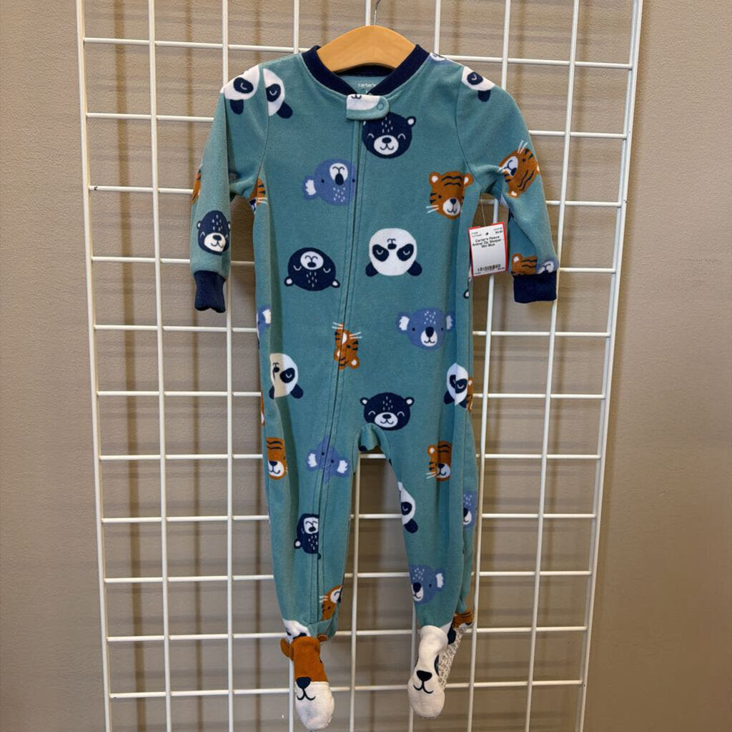 Carter's Fleece Animal Zip Sleeper - 18m