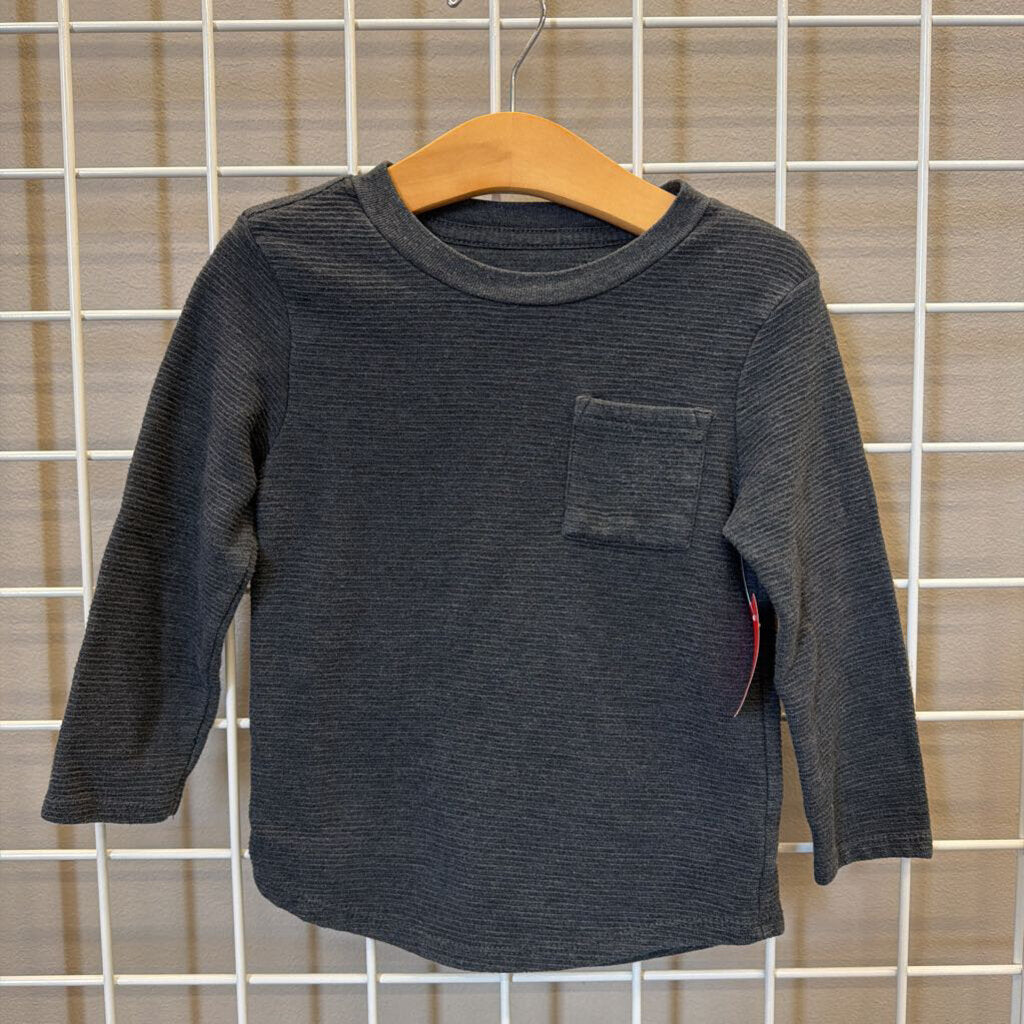 Cat & Jack Pocket LS Tee - 3T