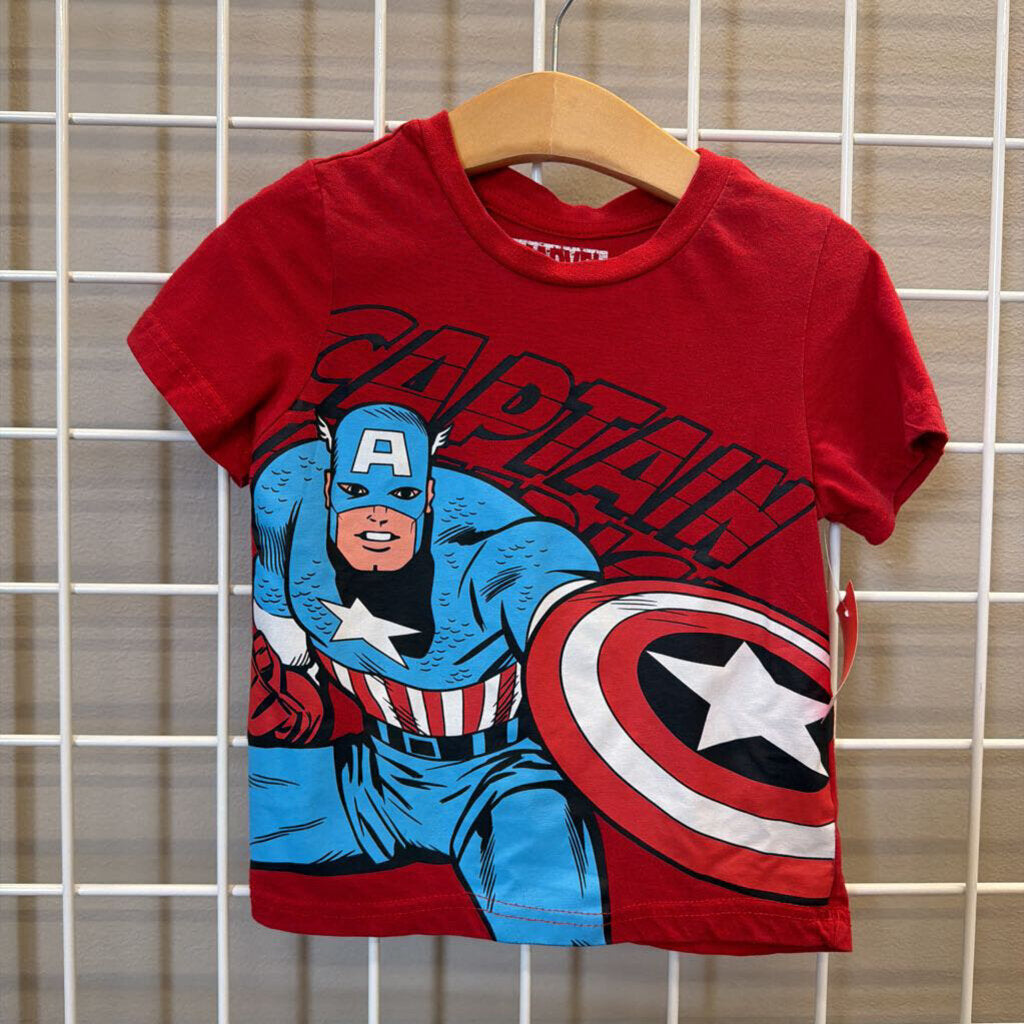 Marvel Captain America SS Tee - 3T