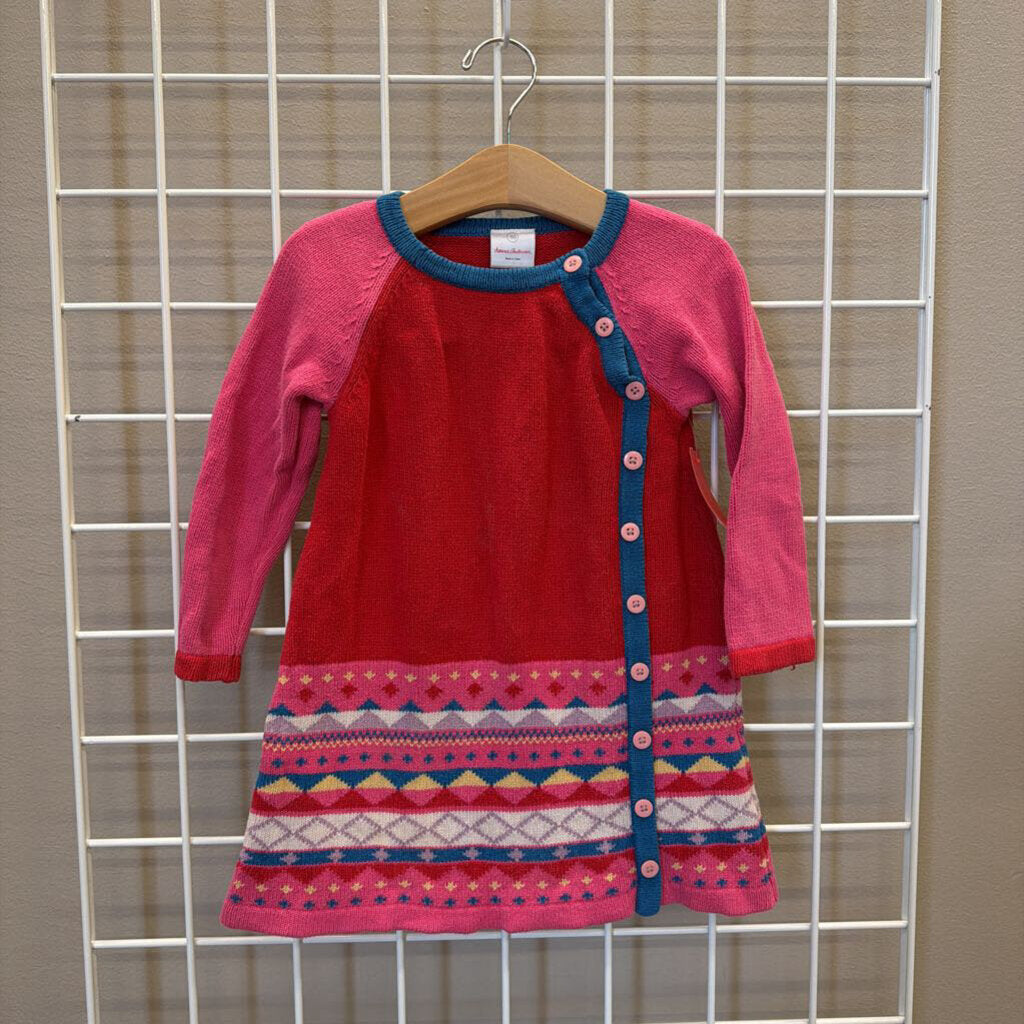 Hanna Andersson Knit LS Dress - 3T