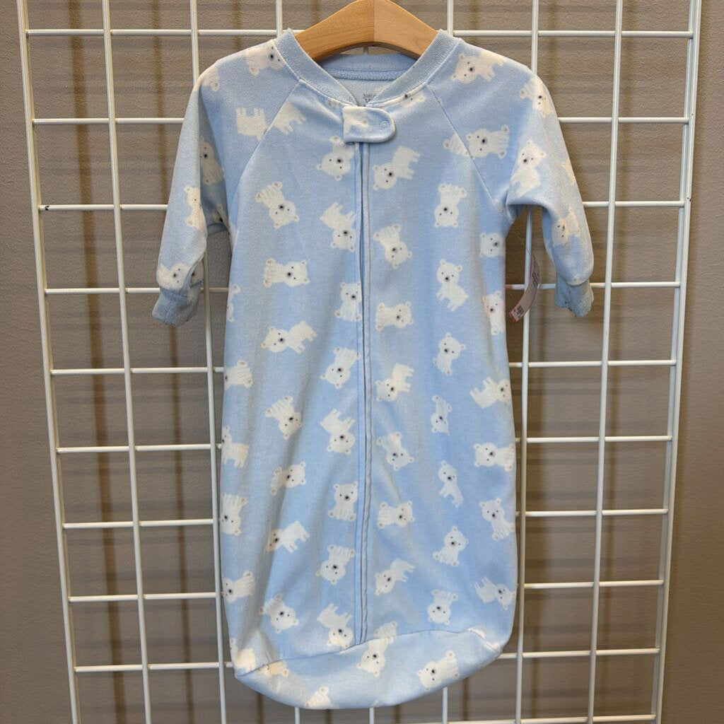 Carter's Fleece Bear LS Sleep Sack - 0/9m