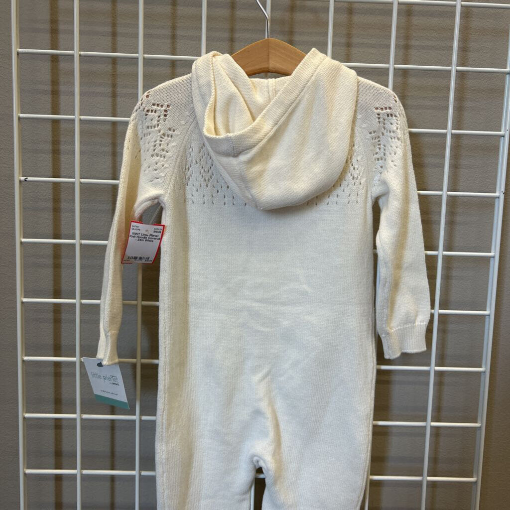 NWT Little Planet Knit Hoodie Coverall - 24m