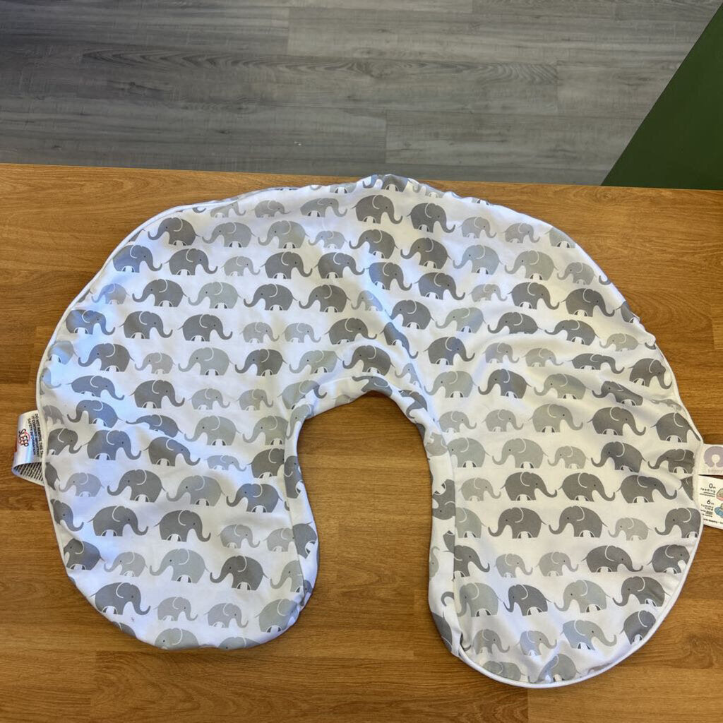 Boppy Nursing Pillow Cover - Grey Elephant
