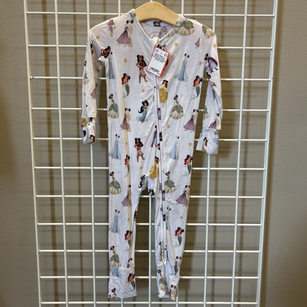Sweet Baby Co. Bamboo Disney Princess Zip Sleeper - 12/18m