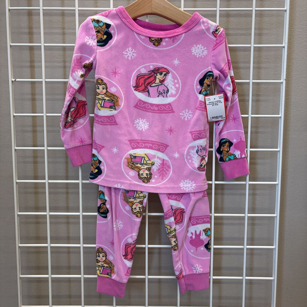 Disney Holiday Princess Soft Pjs - 4T