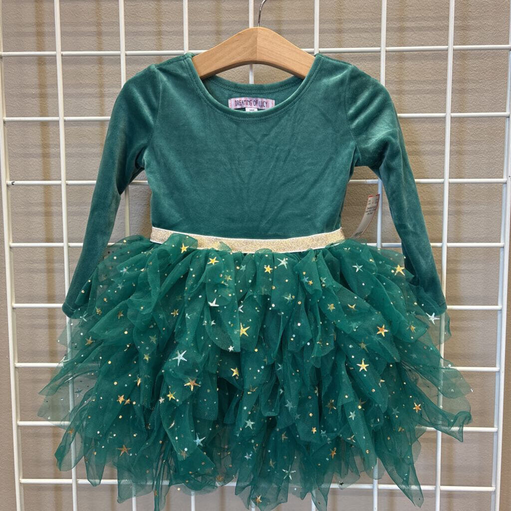 Dreaming of Lucy Velvet Star LS Dress - 18m