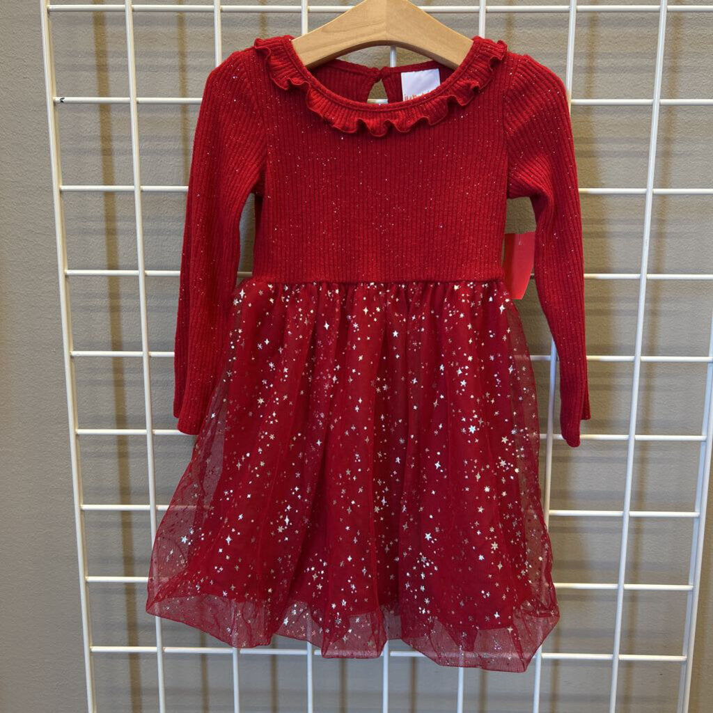 Jumping Beans Sparkle Tulle LS Dress - 2T