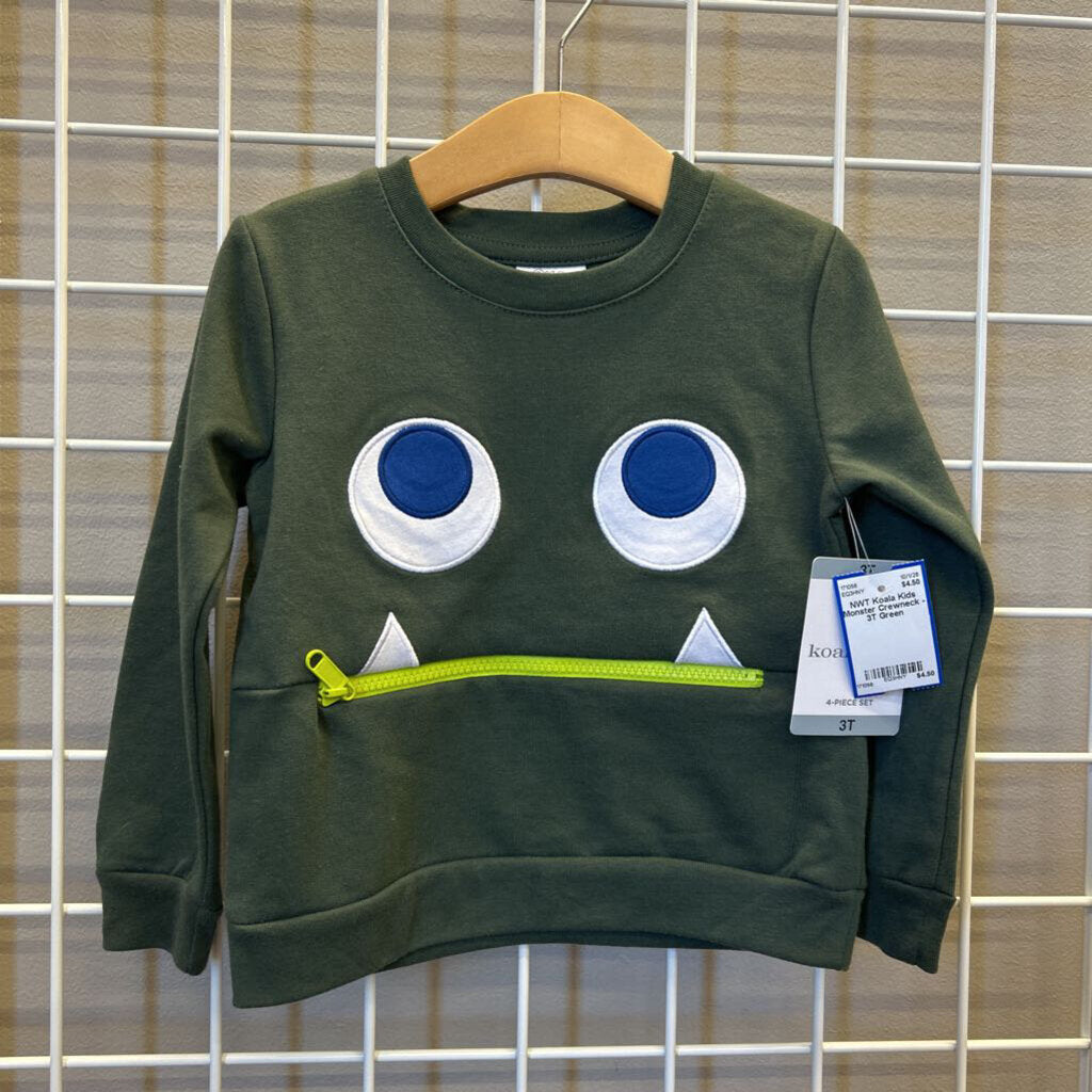 NWT Koala Kids Monster Crewneck - 3T