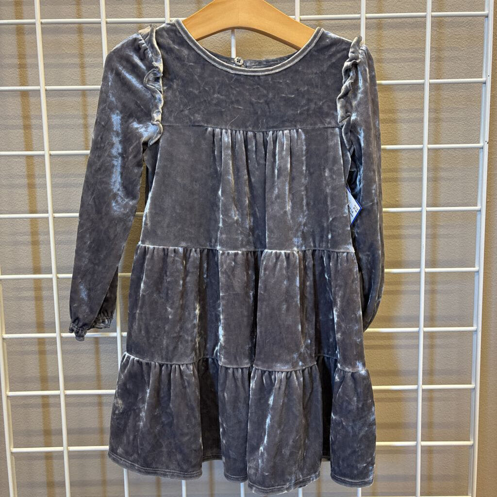 Cat & Jack LS Velour Twirl Dress - 4T