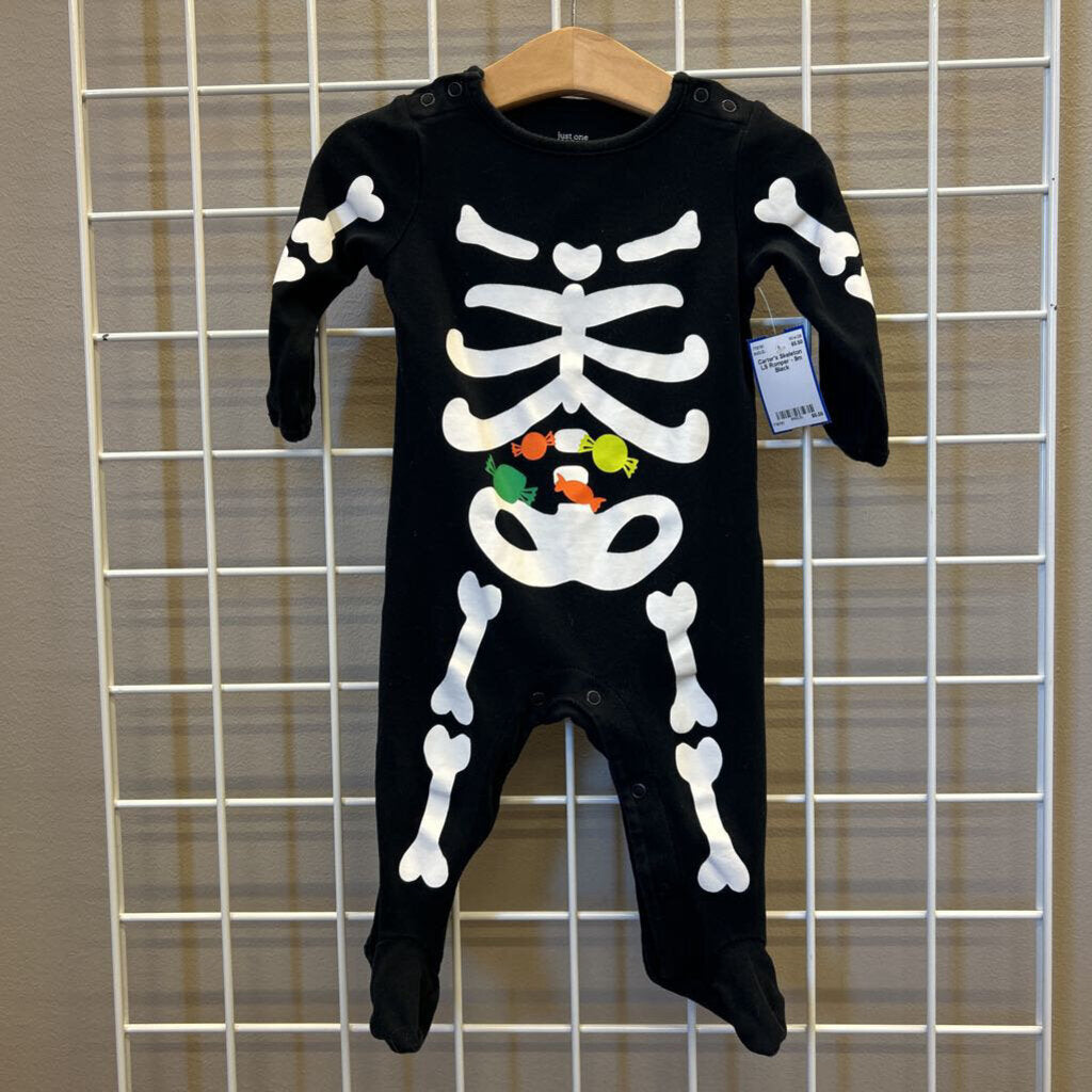 Carter's Skeleton LS Romper - 9m