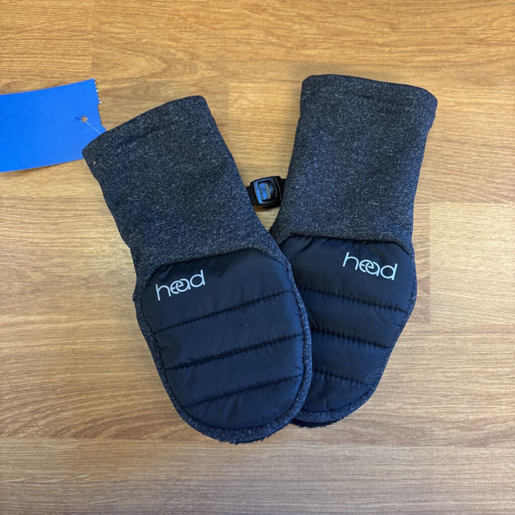 Head Grey Winter Mittens - XS
