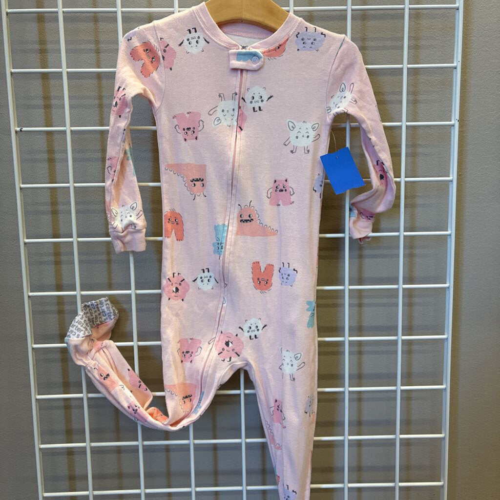 Carter's Monster Zip Sleeper - 3T