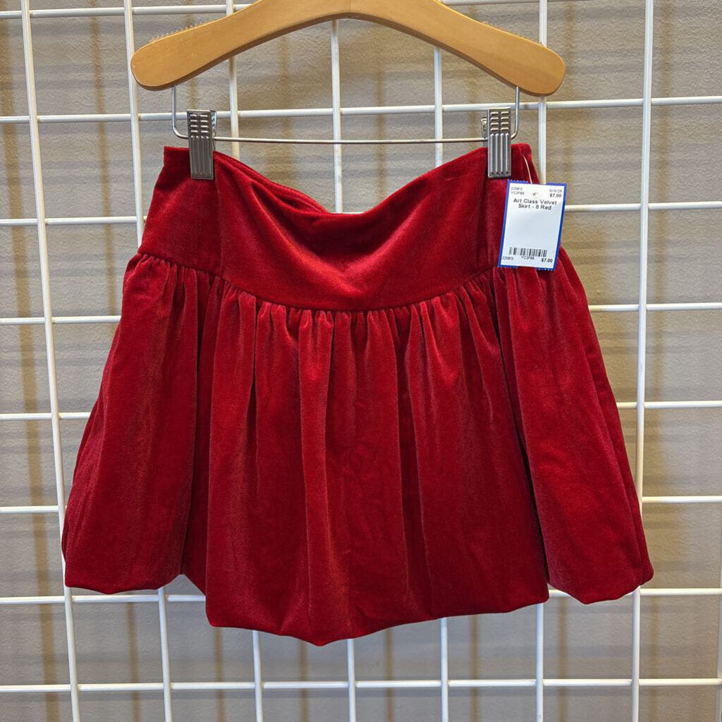 Art Class Velvet Skirt - 8