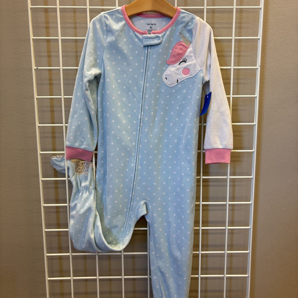 Carter's Fleece Unicorn Zip Sleeper - 5T