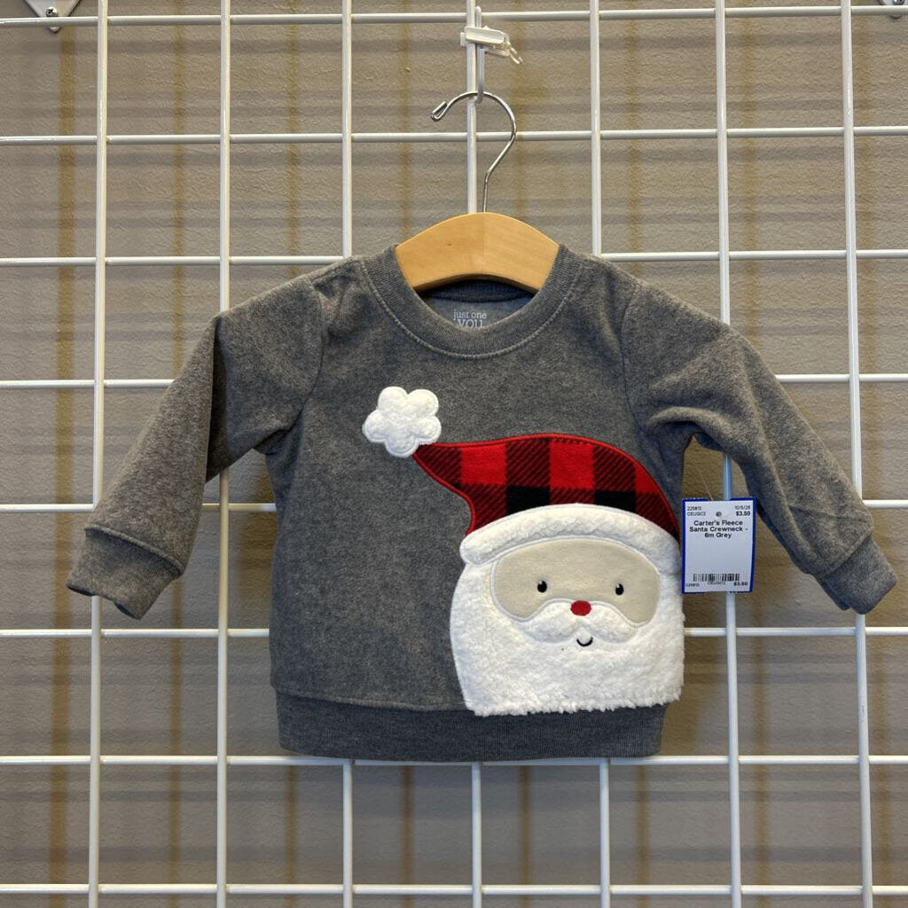 Carter's Fleece Santa Crewneck - 6m