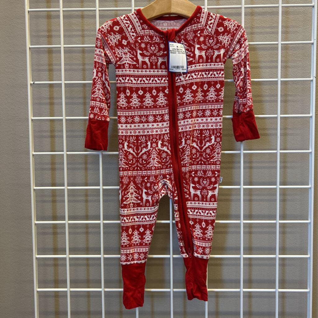 Little Sleepies Bamboo Holiday Zip Sleeper - 3/6m