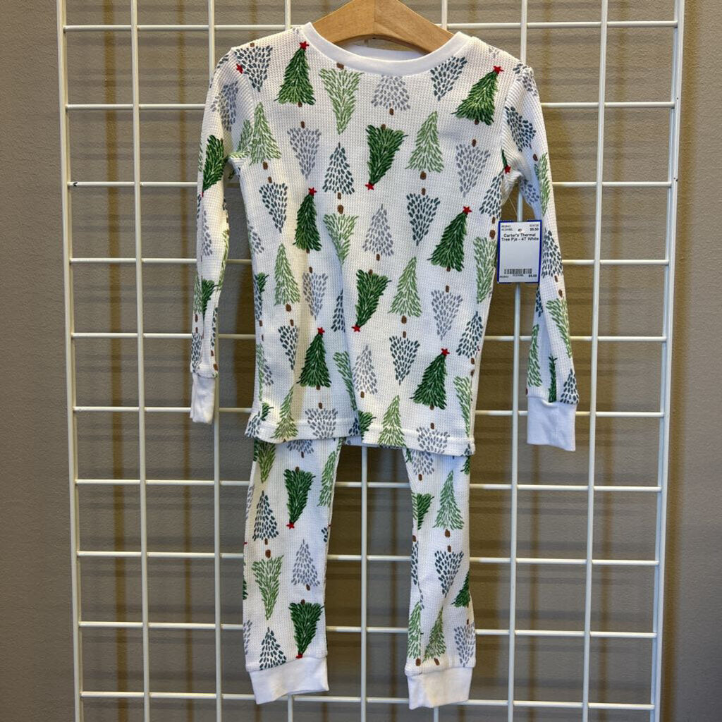 Carter's Thermal Tree Pjs - 4T
