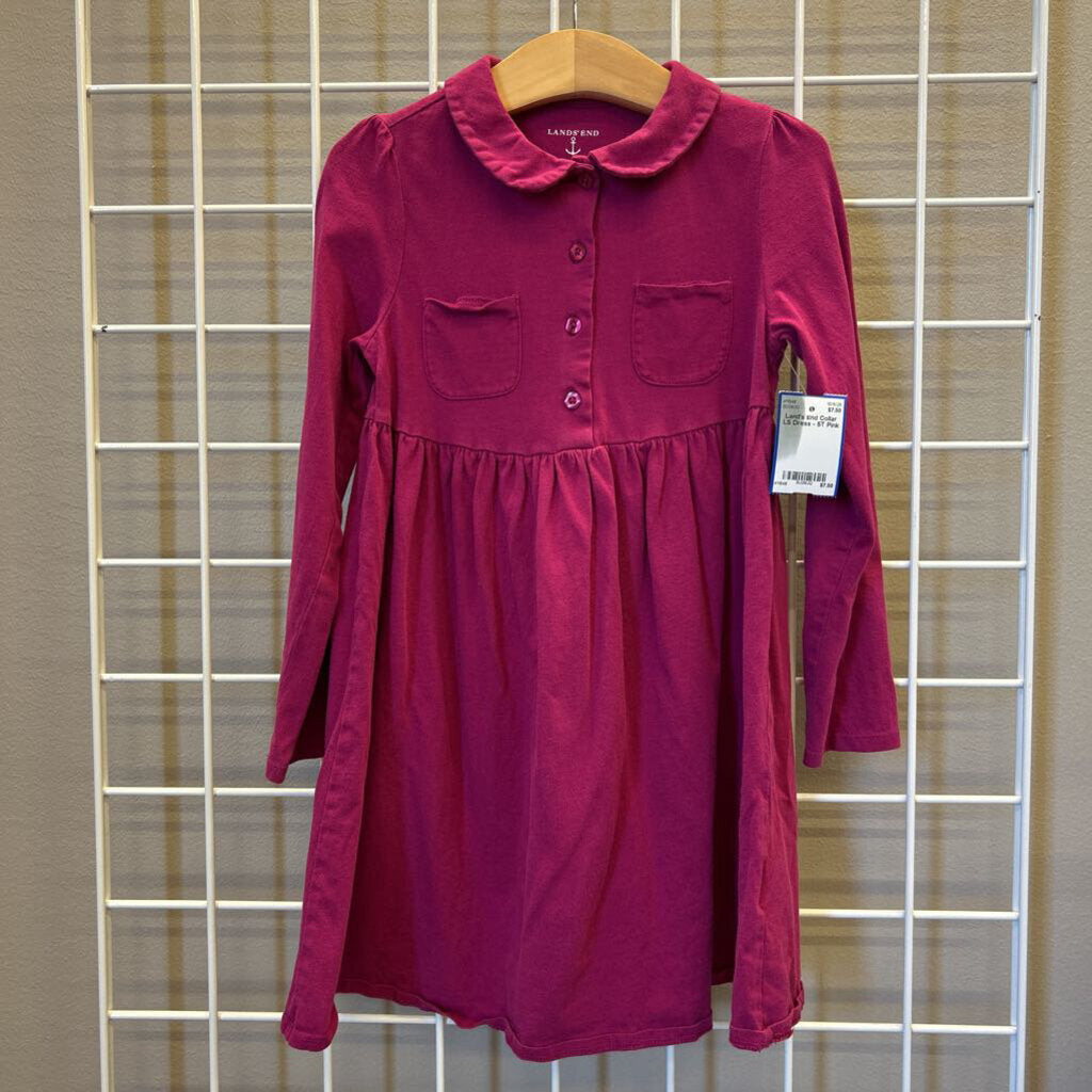 Land's End Collar LS Dress - 5T