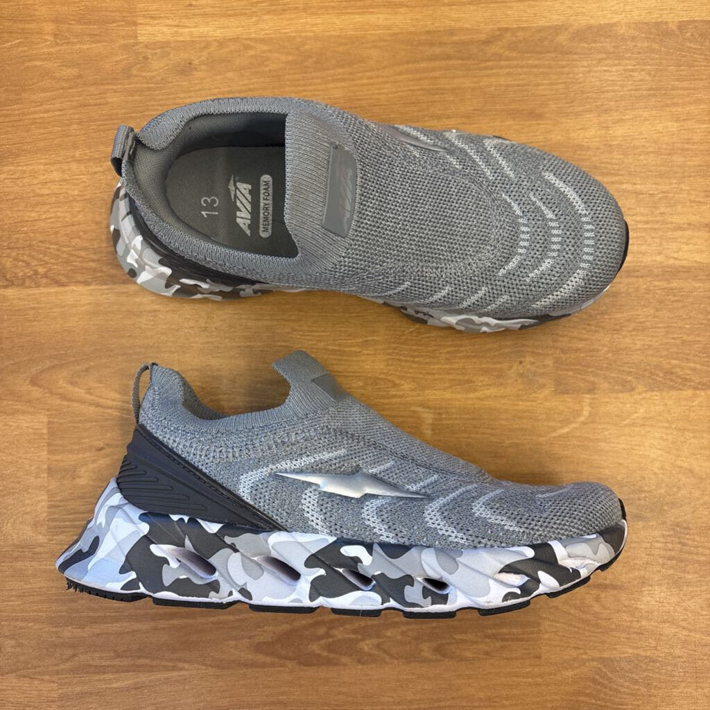 Avia Grey Slip On Sneakers - 13