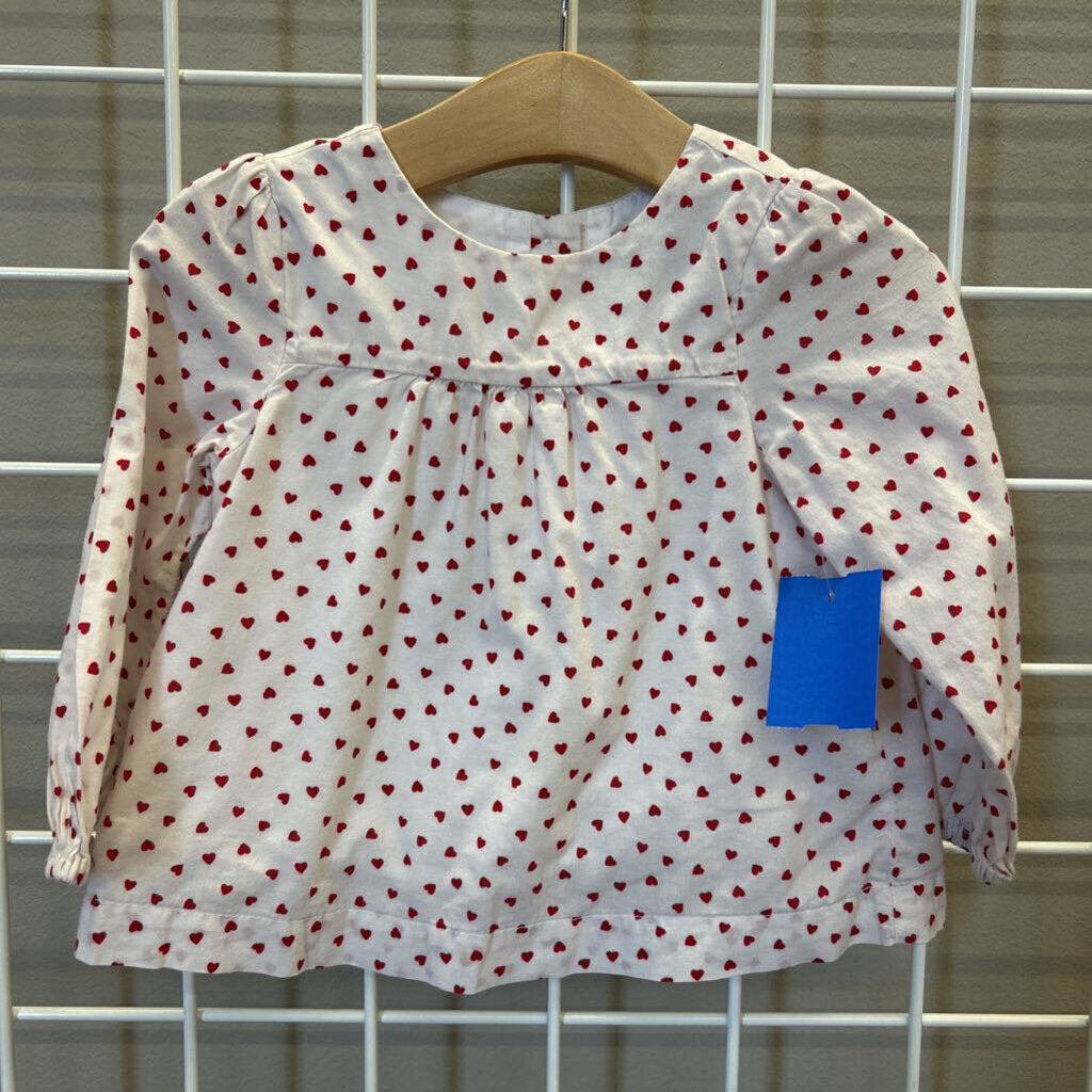 Baby Gap Heart LS Top - 12/18m