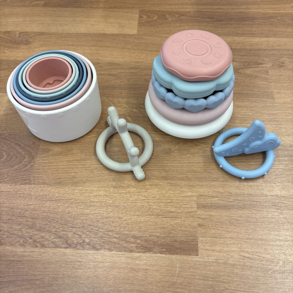 Bag of Silicone Teether Toys