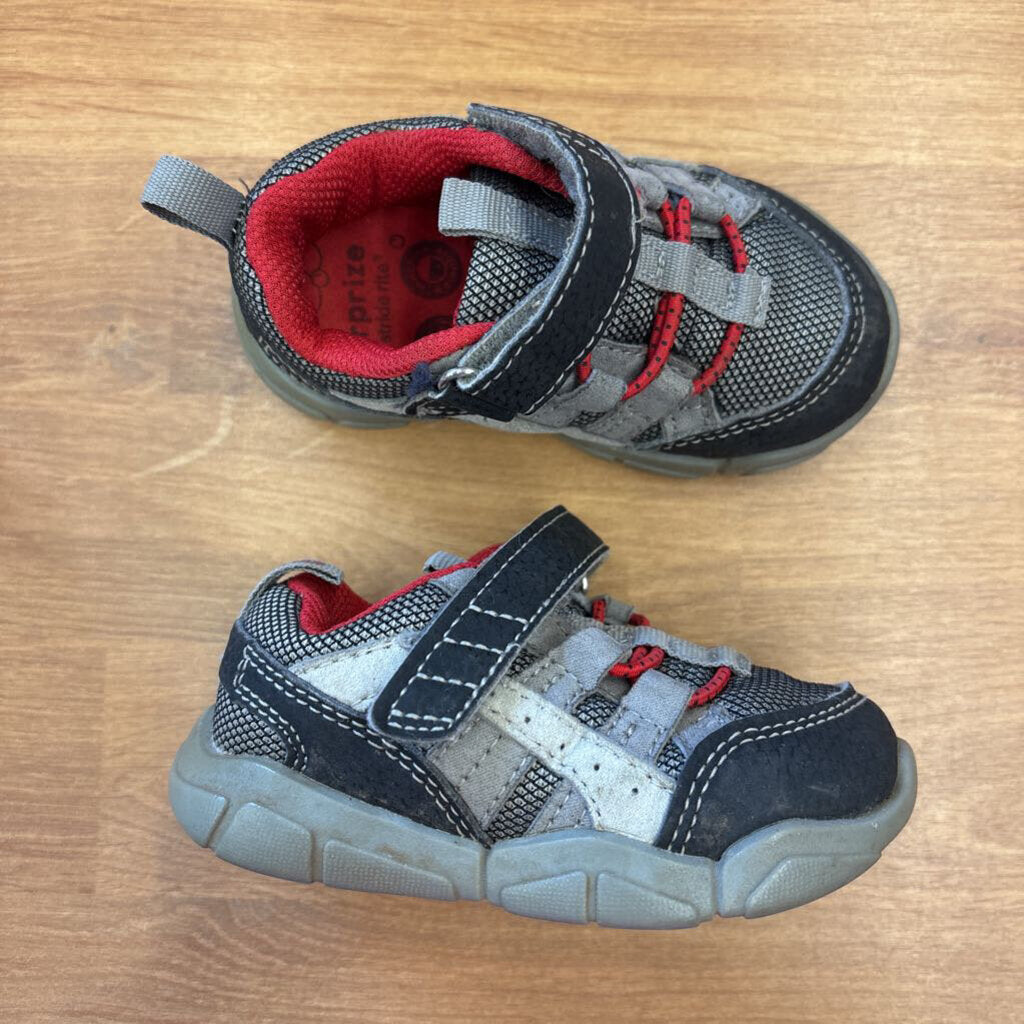 Stride Rite Grey/Red Sneakers - 5